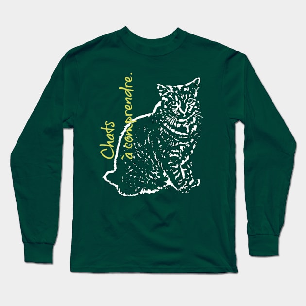 Cats Understand - Light on Dark Long Sleeve T-Shirt by Courage2B